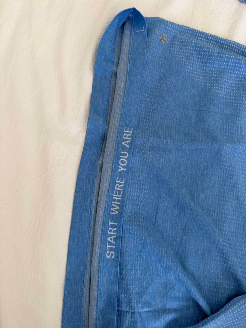 Lululemon Men’s Metal Vent Tech Half Zip Light Blue Size L - Picture 6 of 6
